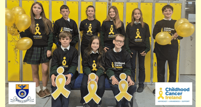 Students at Cashel Community School go gold for a great cause