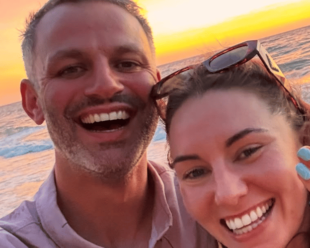 Kelly McGrory and Thomas Barr announce their news. Photo: Instagram