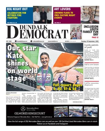 This week's Dundalk Democrat front page
