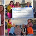 Curtain calls presents cheques to three Donegal charities. PHOTOS: Siobhan McNamara