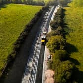 Pavement surfacing works on a stretch of the greenway in South Kilkenny (File Photo)