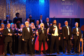 Carrick-on-Suir Musical Society  members performing on stage at the Strand Theatre during the Melodies & Memories Show last Friday night. Picture Anne Marie Magorrian