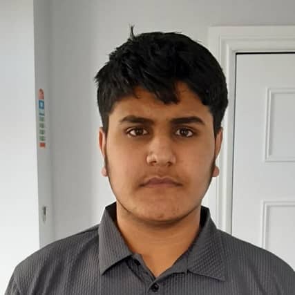 Muhammad was last seen wearing a white t-shirt, black shirt and black trousers