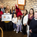Members of the Maye family at the unveiling of the special plaque in memory of the late Christy. Pic: Ger Rogers