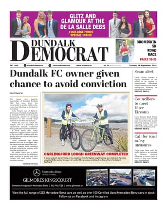 This week's Dundalk Democrat front page