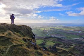 The view from Binevenagh Mountain.