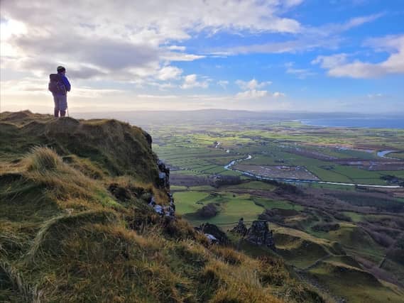 The view from Binevenagh Mountain.