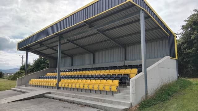 The new seated stand at Bundoran GAA club