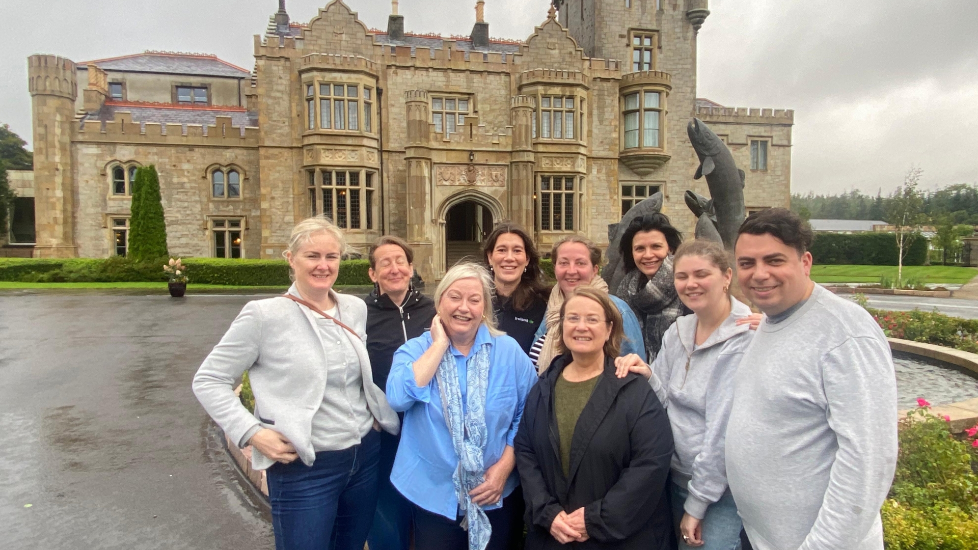 Australian and New Zealand tour operators at Lough Eske Castle, with Viktoria Albrecht, Tourism Ireland (back, third left)