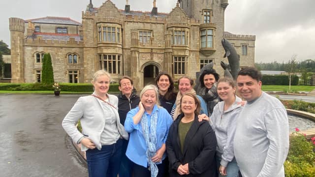 Australian and New Zealand tour operators at Lough Eske Castle, with Viktoria Albrecht, Tourism Ireland (back, third left)