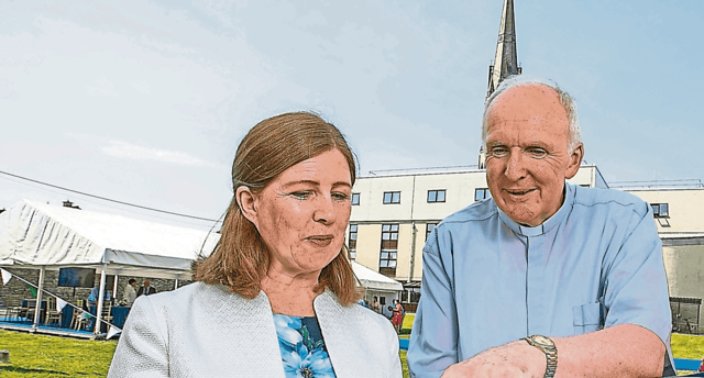Bishop of Limerick Brendan Leahy, photographed with St John’s Hospital chief executive Emer Martin at the launch of the facility’s five-year plan in 2022 | PICTURE: Arthur Ellis