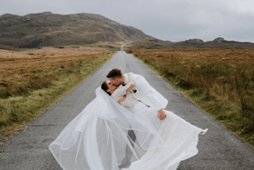 MLA Cara Hunter and her husband Peter Eastwood celebrating their marriage in Donegal. Pic: @carahuntermla