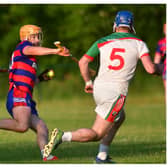 Action from when Colt-Shanahoe played Rathdowney-Errill in the ACHL Division 4 semi-finals. Picture: Denis Byrne