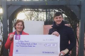 Claire Mahony and her son Shane following the successful Alzheimer’s support fun run/walk recently inthe Kilkenny Castle Park in 2018