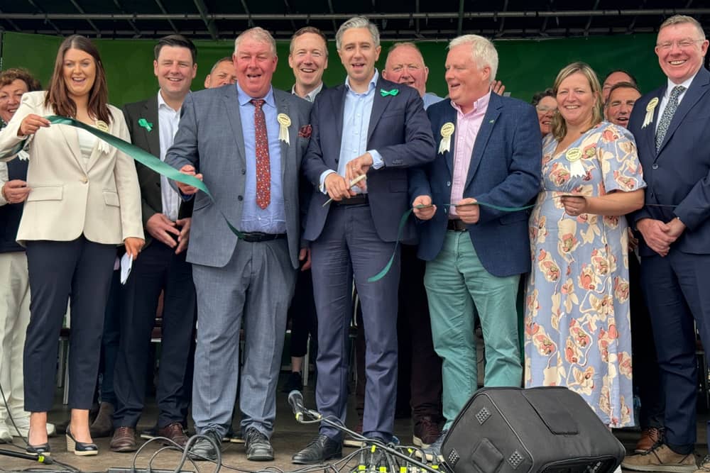 Tanaiste Simon Harris officially opens Tullamore Show today. Pic: Niall O'Mara