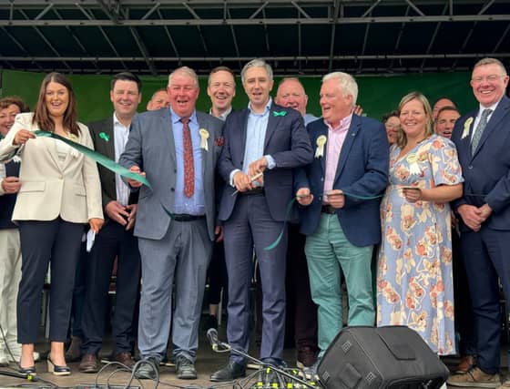 Tanaiste Simon Harris officially opens Tullamore Show today. Pic: Niall O'Mara