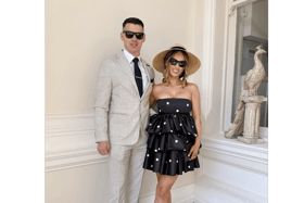 TJ and Niamh pictured at the wedding of former Kilkenny hurler Colin Fennelly and Aliyah  McCarthy over the weekend | PICTURE: Instagram Niamh de Brún-Reid