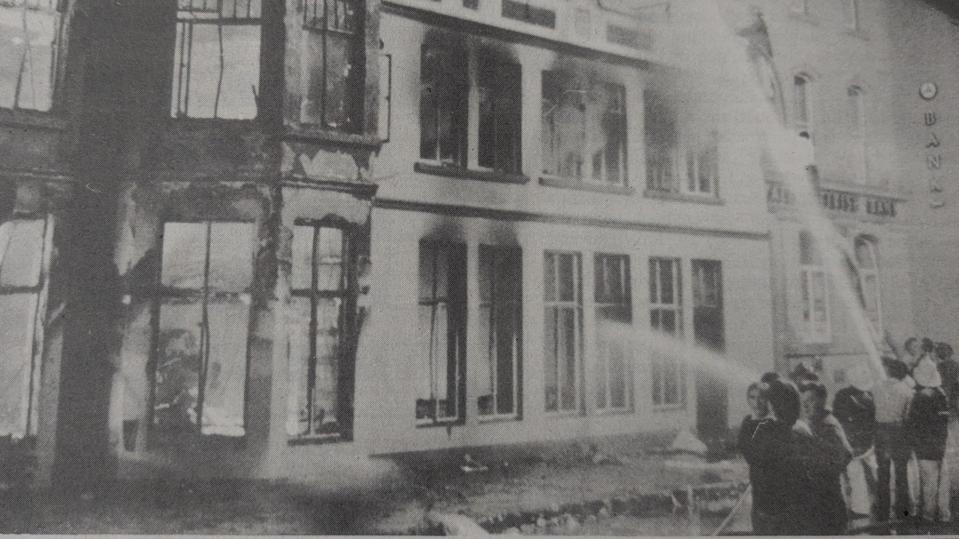 Scene of the Central Hotel in Bundoran in August 1980