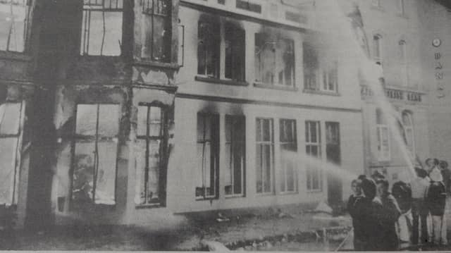 Scene of the Central Hotel in Bundoran in August 1980