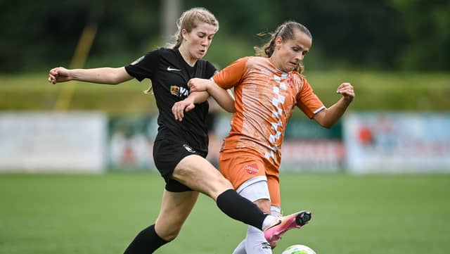 Lucy Fitzgerald in action against Agram