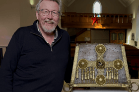View the 12th century St Manchan's Shrine in Boher Church