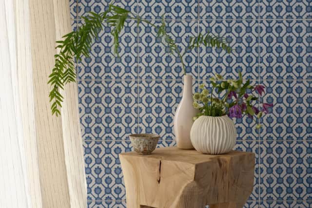 5. Designers Guild Jaal Sky Cobalt, £3.47 per tile, Hyperion Tiles