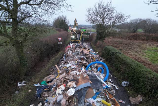 On behalf of the business, he denied four counts: depositing controlled waste; depositing controlled waste in a manner likely to cause pollution of the environment or harm to human health; failure to transfer waste to an authorised person; and wilful obstruction of the highway.