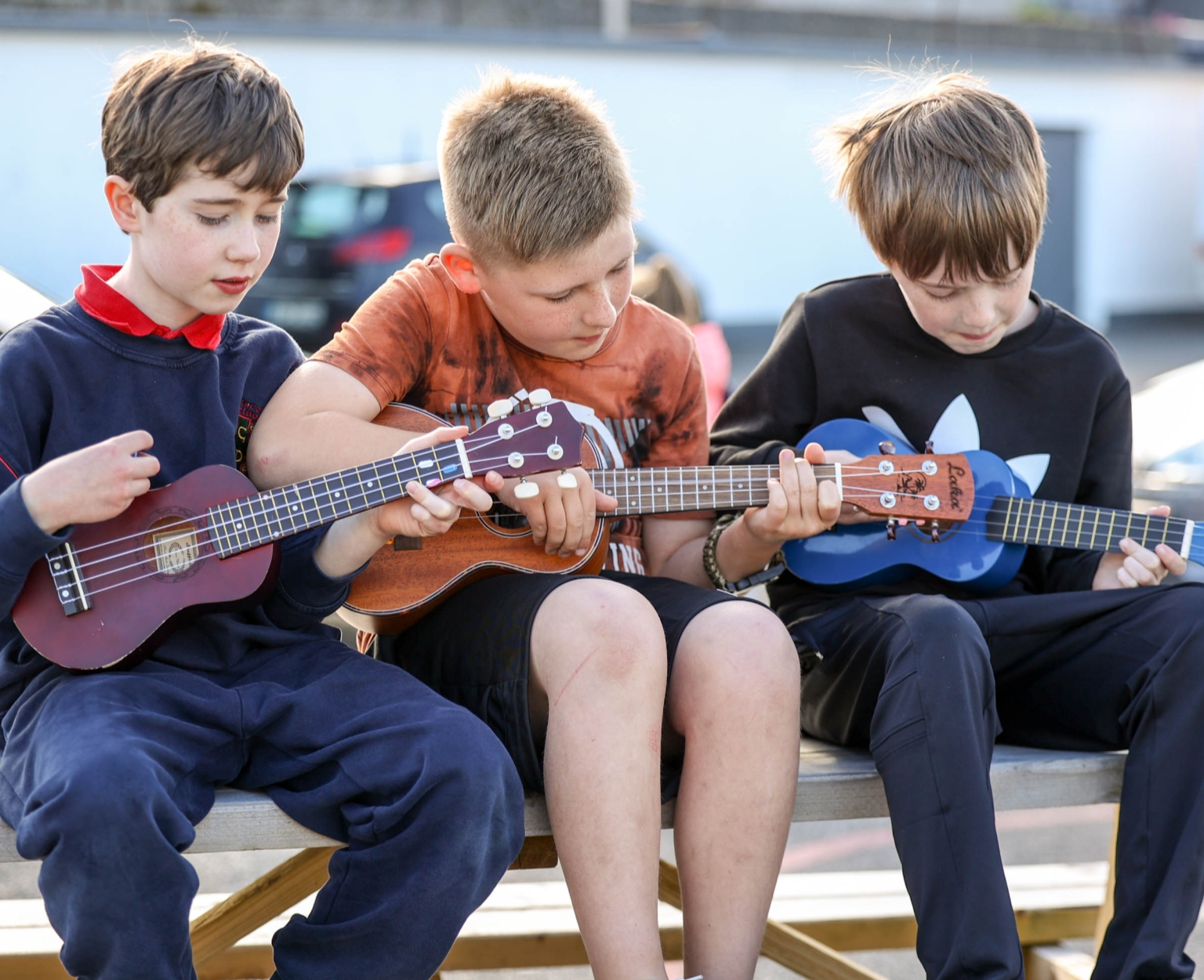 Young Laois lads during  Crinniú na nÓg  at the Laois Music Centre. Pic: Alf Harvey