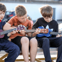 Young Laois lads during  Crinniú na nÓg  at the Laois Music Centre. Pic: Alf Harvey