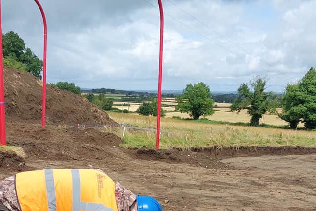 Colm said the field would have been a medieval settlement of soldiers or workers for the lords in the castle.
