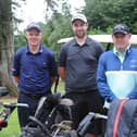 John McKeever, John Paul Casey and Gavin Kelly at a previous Fatima Golf Open. Photo: Arthur Kinahan