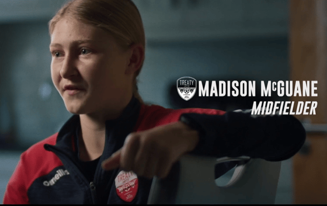 Madison McGuane, midfielder for Treaty United