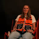 Erin McLaughlin after being unveiled by Glasgow City FC