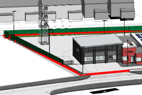 A design image of the new fire station (Vincent Hannon & Associates Architects)