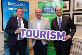 Deputy Tony McCormack pictured with hoteliers at the recent Dail briefing