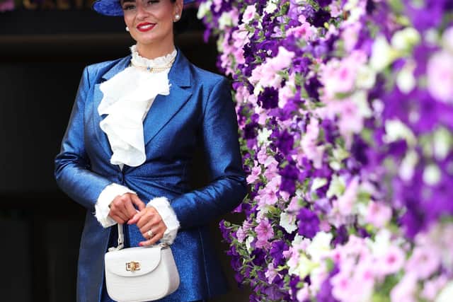 The winner of the Barberstown Castle Sapphire Style Awards at the Curragh Racecourse in Co Kildare on Saturday was Anna Marie Conroy from Ferbane in Co Offaly.