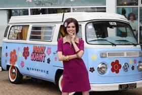 Model Nadine Petite helps launch a new exhibition at The Museum of Style Icons at Newbridge Silverware which features the style of British fashion icon Mary Quant
