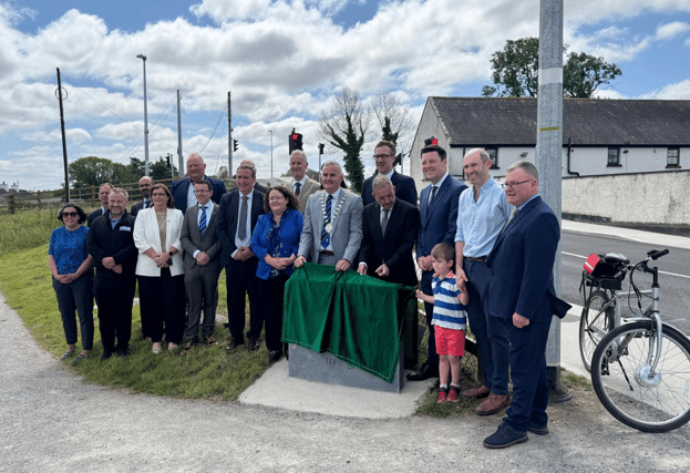 Minister Jerry Buttimer opened the new amenities in Ballycommon