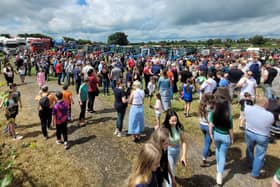 A section of the large crowd at the annual Brereton's Bar Tractor Run.