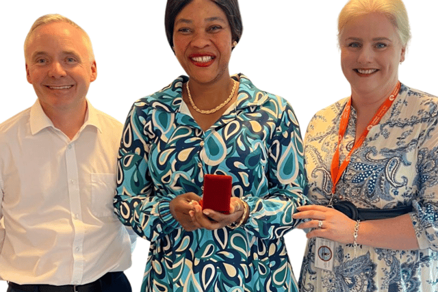 In addition, Thabita Pole, Carer, was also presented with an award for five years of service at Comfort Keepers.