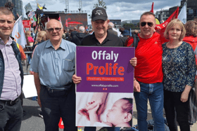Members of Offaly Prolife at the 'Rally for Life' in Dublin last weekend