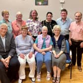 Clogh Writers members with writer/artist Alice Bennett