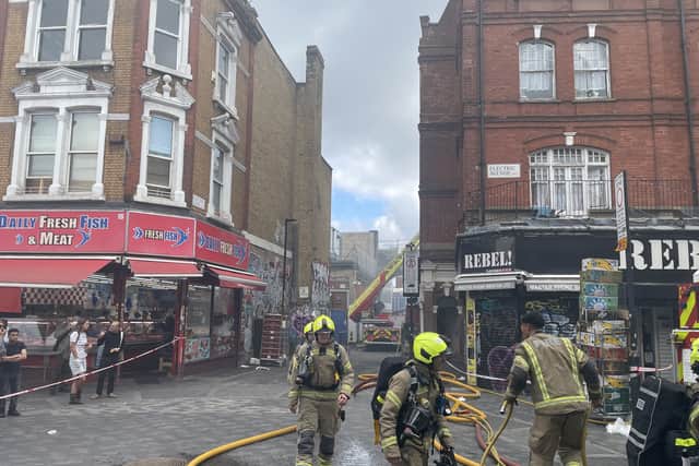 Police arrest man on suspicion of arson following fire on Electric Avenue