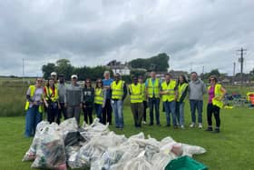SAP volunteers at the clean-up. Photograph provided by Amanda Murphy, SAP
