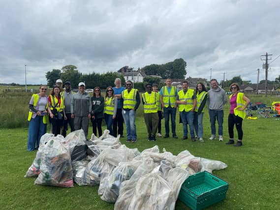 SAP volunteers at the clean-up. Photograph provided by Amanda Murphy, SAP