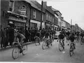 Racing in Church Street, Tullamore c 1954