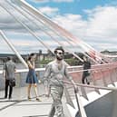 A bridge for the future? An architect's rendering of a proposed  footbridge from Arthur's Quay Park across the Shannon