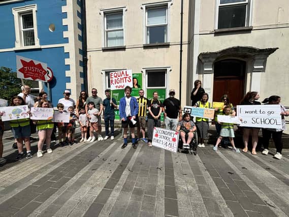 Equality in Education demonstration held at the Square