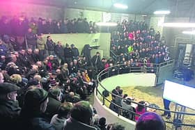 A selection of the crowd at the meeting which was held in  Granard Mart.