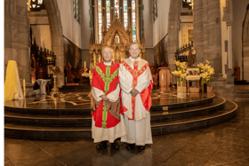 Canon John Daly and Fr Eugene Boyce celebrating their Golden Jubilee in St Johns Cathedral Picture: Helen O'Callaghan photography